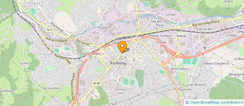 localisation de l'entreprise CABINET COUVE  FIRMINY