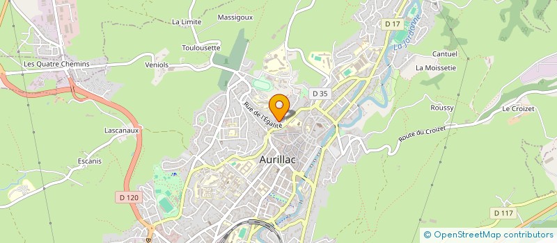 localisation de l'entreprise CABINET CROS à AURILLAC