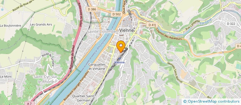 localisation de l'entreprise CABINET CTC à VIENNE