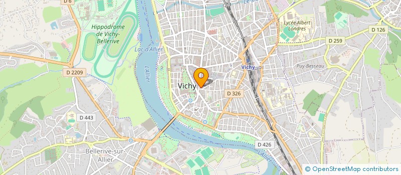 localisation de l'entreprise CABINET CURTIL à VICHY