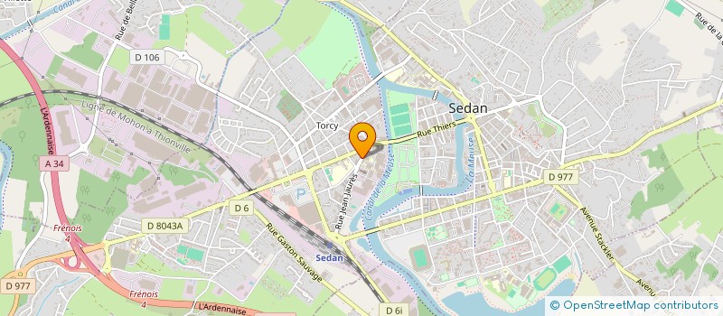 localisation de l'entreprise CABINET D'ALLERGOLOGIE DE SEDAN  SEDAN