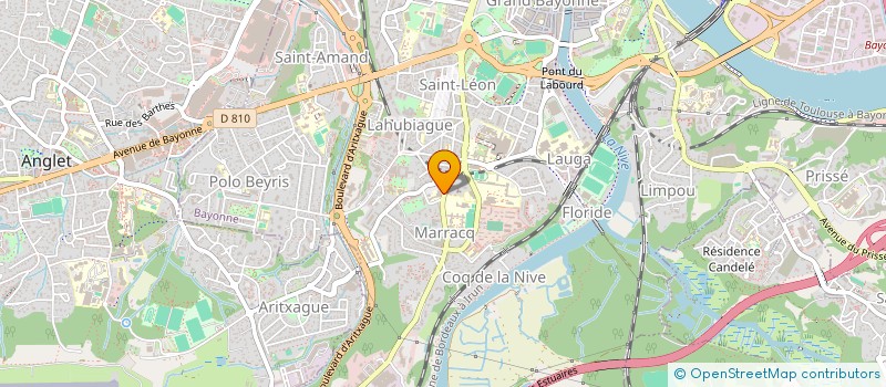 localisation de l'entreprise CABINET D'ANESTHESIE DU DOCTEUR NICOLAS COURANT  BAYONNE