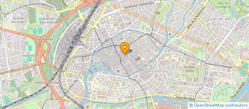 localisation de l'entreprise CABINET D'ARCHITECTURE ET D'URBANISME HEINTZ KEHR ET ASSOCIES à STRASBOURG