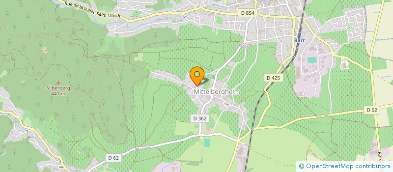 localisation de l'entreprise CABINET D'ARCHITECTURE FERJANTZ BIRGIT  MITTELBERGHEIM