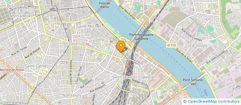 localisation de l'entreprise CABINET D'ARCHITECTURE GUENE  BORDEAUX