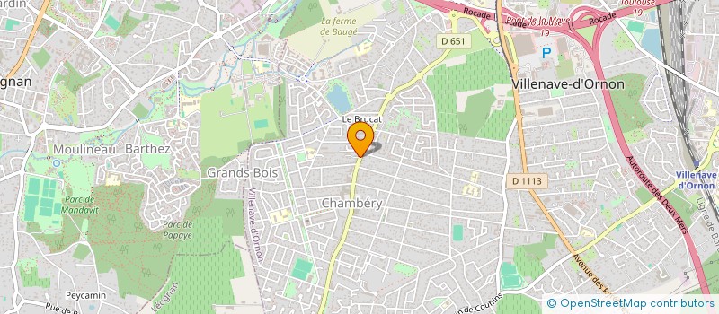 localisation de l'entreprise CABINET D ARCHITECTURE PIERRE BUOVOLO  VILLENAVE-D'ORNON