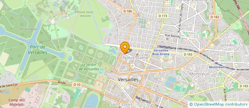localisation de l'entreprise CABINET D'ARCHITECTURE VINCENT DE BERNY à VERSAILLES