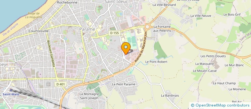 localisation de l'entreprise CABINET D ASSOCIES KINE CAP SUD à SAINT-MALO