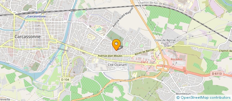 localisation de l'entreprise CABINET D'AUDIT FISCADIRECT à CARCASSONNE