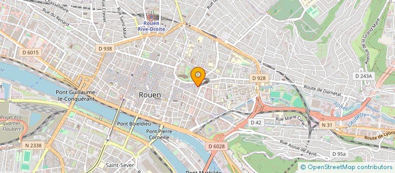 localisation de l'entreprise CABINET D'AUDIT LEBORGNE à ROUEN