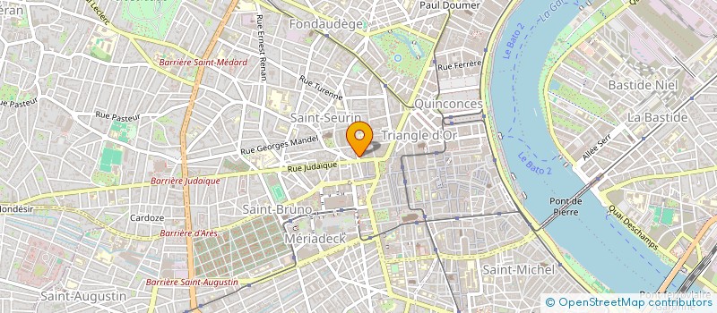 localisation de l'entreprise CABINET D'AVOCAT JOAQUIM BRUNETEAU  BORDEAUX