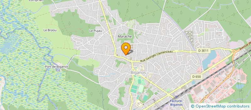 localisation de l'entreprise CABINET D'AVOCAT RAFFAILLAC  BIGANOS