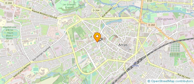 localisation de l'entreprise CABINET D'AVOCATS GERY HUMEZ à ARRAS
