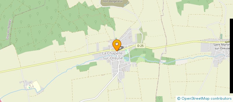 localisation de l'entreprise CABINET D'EBENISTERIE ET MENUISERIE D'ART  LA CHAPELLE-SUR-OREUSE