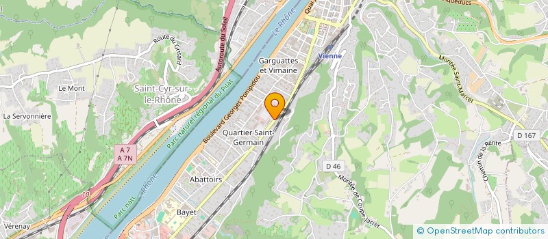 localisation de l'entreprise CABINET D'ECHOGRAPHIES OBSTETRICALES ET GYNECOLOGIQUES RAPHAEL ESTEVAO à VIENNE