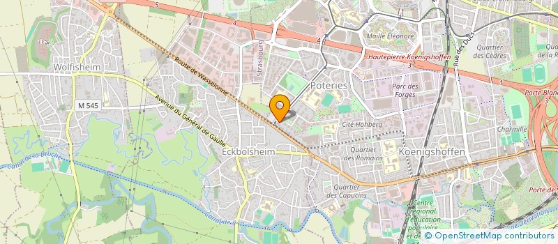 localisation de l'entreprise CABINET D'ESTHETIQUE ER à STRASBOURG