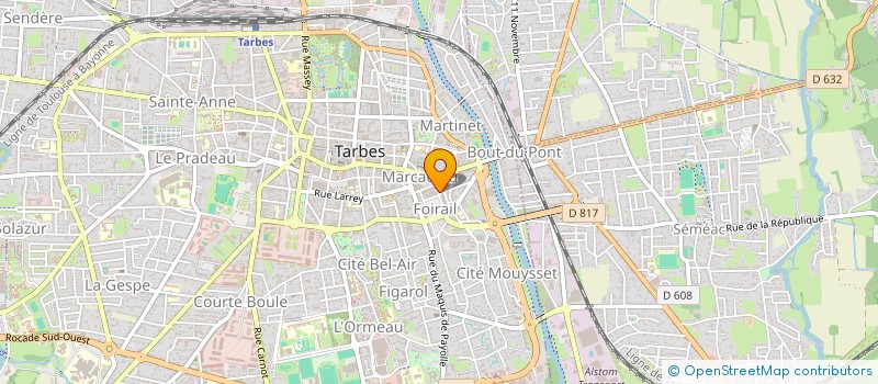 localisation de l'entreprise CABINET D ESTHETIQUE NT à TARBES