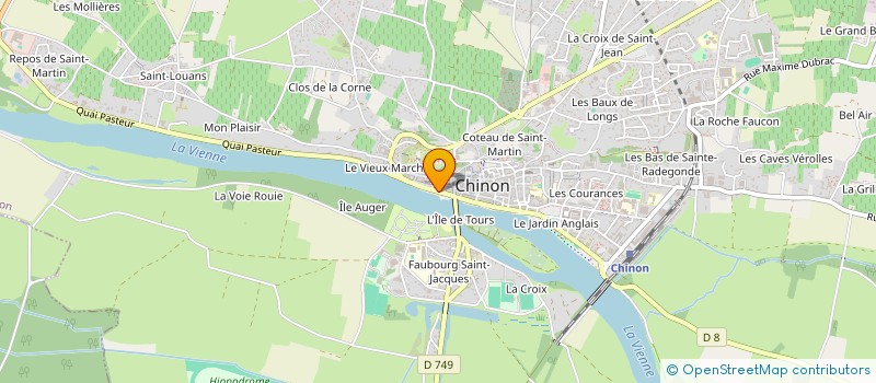 localisation de l'entreprise CABINET D ETIOPATHIE LE BOHEC CASTAING à CHINON