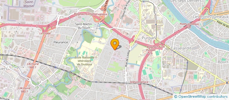 localisation de l'entreprise CABINET D ETUDES ARRAGON à TOULOUSE