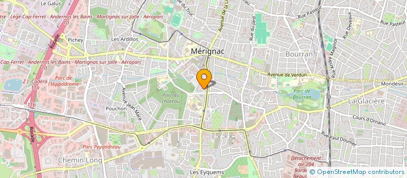 localisation de l'entreprise CABINET D'ETUDES ET CONTROLES AQUITAINE à MERIGNAC