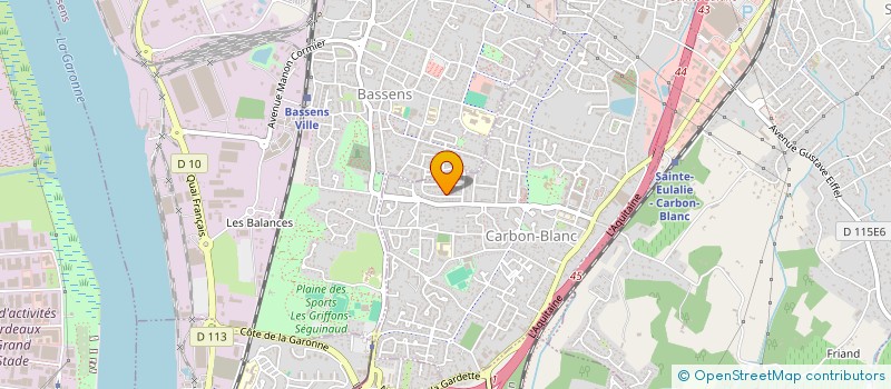 localisation de l'entreprise CABINET D ETUDES ET DE MAITRISE D OEUVRE  CARBON-BLANC