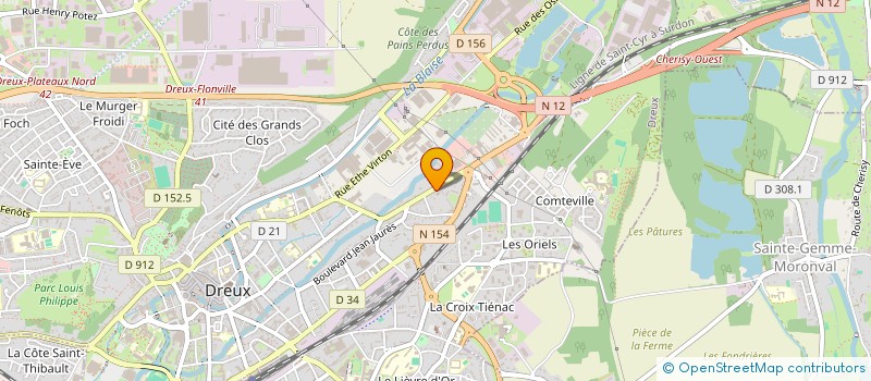 localisation de l'entreprise CABINET D'EXPERTISE COMPTABLE & AUDIT JEROME MALLOT à DREUX
