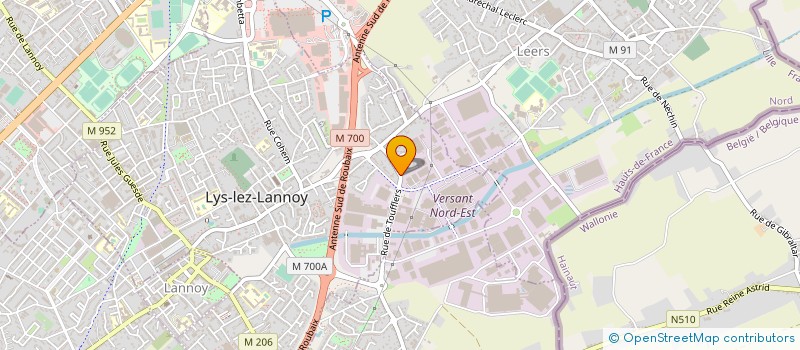 localisation de l'entreprise CABINET D'EXPERTISE COMPTABLE ET D'AUDIT-CECAD  LYS-LEZ-LANNOY