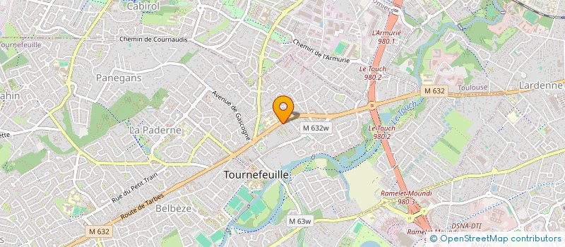 localisation de l'entreprise CABINET D'EXPERTISE CONTRUCTION à TOURNEFEUILLE