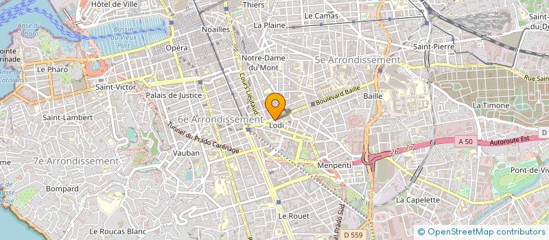 localisation de l'entreprise CABINET D'EXPERTISE DIAGNOSTICA  MARSEILLE