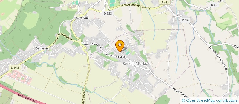 localisation de l'entreprise CABINET D'EXPERTISE ET DE GESTION  SERRES-MORLAAS