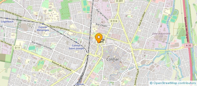 localisation de l'entreprise CABINET D'EXPERTISE KOHLER  COLMAR