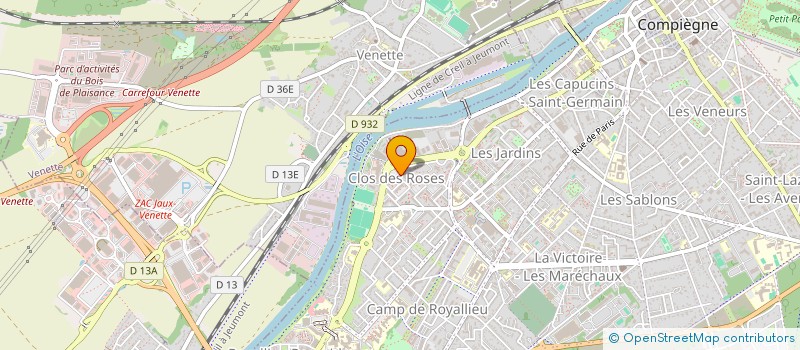 localisation de l'entreprise CABINET D'EXPERTISE S.PECHEUX  COMPIEGNE