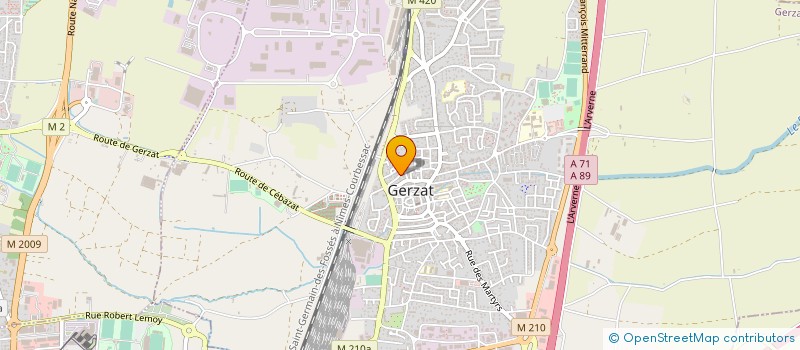 localisation de l'entreprise CABINET D'EXPERTISES EPSTEIN  GERZAT