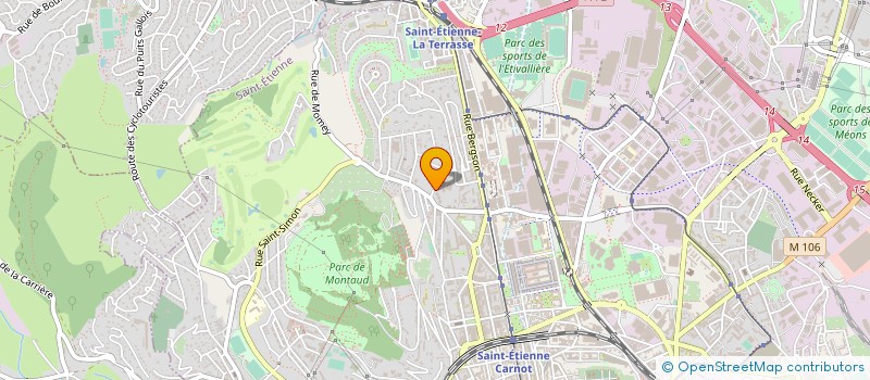 localisation de l'entreprise CABINET D'EXPERTISES TECHNIQUES à SAINT-ETIENNE