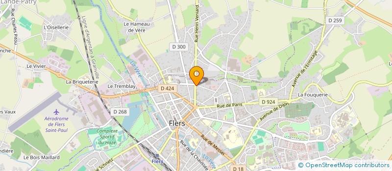 localisation de l'entreprise CABINET D'EXPERTS EN ENERGIE NORMANDIE BRETAGNE  FLERS