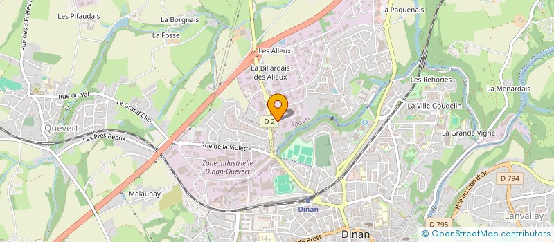 localisation de l'entreprise CABINET D'HEPATO-GASTROENTEROLOGIE DU PAYS DE RANCE  LANVALLAY