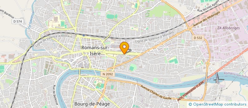 localisation de l'entreprise CABINET D'IMAGERIE MEDICALE à ROMANS-SUR-ISERE