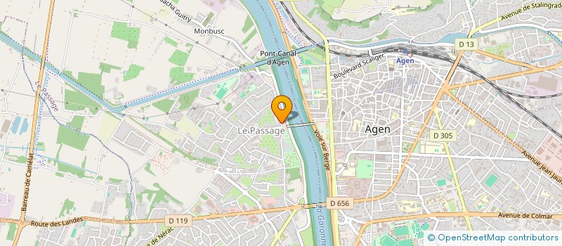 localisation de l'entreprise CABINET D INFIRMIER DE LA PASSERELLE  LE PASSAGE