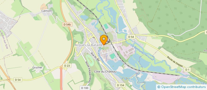 localisation de l'entreprise CABINET D'INFIRMIER HEURTEL LETELLIER  ARQUES-LA-BATAILLE