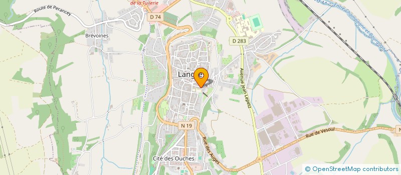 localisation de l'entreprise CABINET D'INFIRMIERE ALEXIA HEYDE à LANGRES