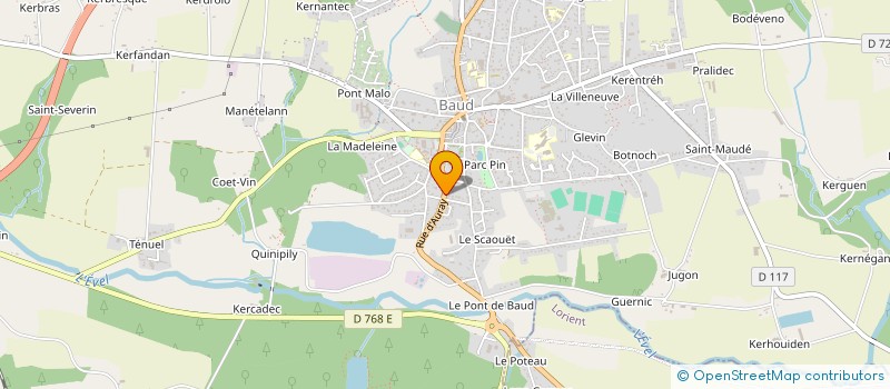 localisation de l'entreprise CABINET D'INFIRMIERES BALDIVIEN  BAUD