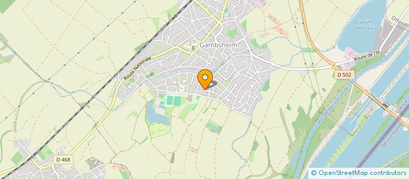 localisation de l'entreprise CABINET D'INFIRMIERES CHARLIER  GAMBSHEIM