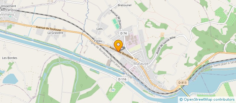 localisation de l'entreprise CABINET D'INFIRMIERES DE MALAUSE  MALAUSE