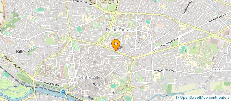 localisation de l'entreprise CABINET D INFIRMIERS ALSACE-LORRAINE à PAU