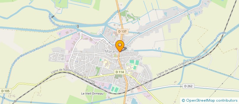 localisation de l'entreprise CABINET D'INFIRMIERS S B J H  MARANS