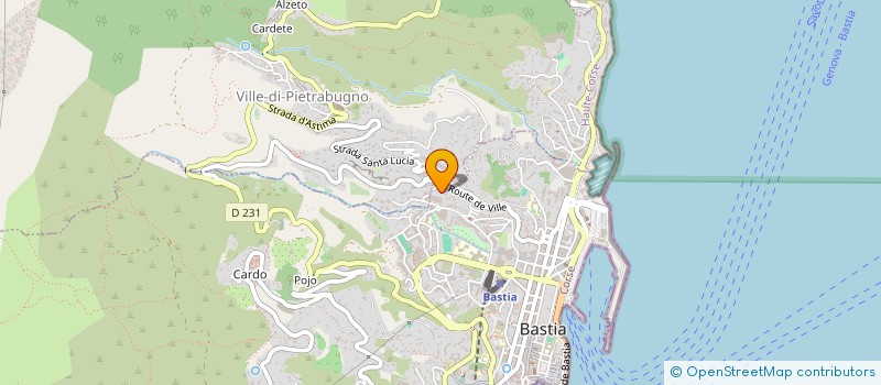 localisation de l'entreprise CABINET D'INGENIERIE BONIFACI à BASTIA
