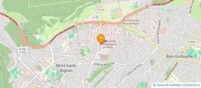 localisation de l'entreprise CABINET D'INGENIERIE POUR LA CONSTRUCTION METALLIQUE à MONT-SAINT-AIGNAN