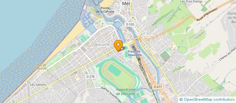 localisation de l'entreprise CABINET D'INGENIERIE POUR LA PREVENTION DE L'ENVIRONNEMENT INDUSTRIEL (C.I.P.E.I.) à DEAUVILLE