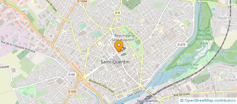 localisation de l'entreprise CABINET D'INVESTIGATION IMMOBILIERE ET CONTENTIEUSE à SAINT-QUENTIN