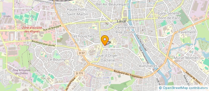 localisation de l'entreprise CABINET D'OPHTALMOLOGIE à LAVAL